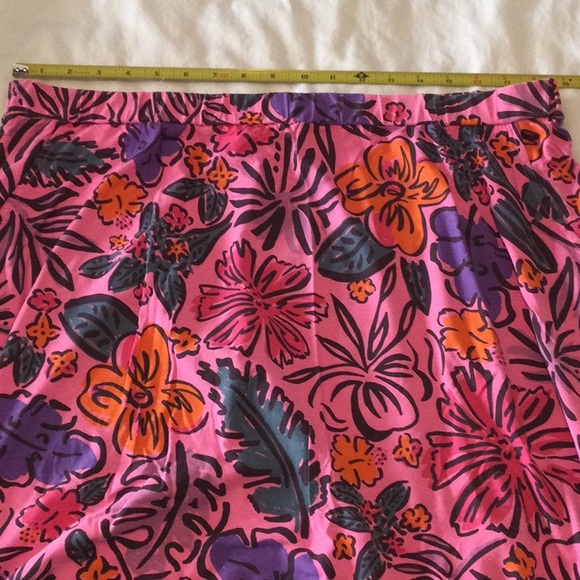 Vintage Fresh Produce long Avery Sketched Floral XXL skirt Flamingo pink in EUC - Picture 5 of 7